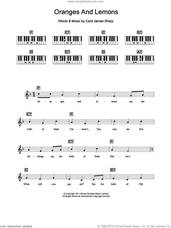 Cover icon of Oranges And Lemons sheet music for piano solo (chords, lyrics, melody)  and Cecil James Sharp, intermediate piano (chords, lyrics, melody)