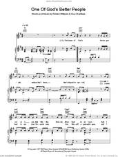 Cover icon of One Of God's Better People sheet music for voice, piano or guitar by Robbie Williams and Guy Chambers, intermediate skill level