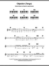 Cover icon of Objection (Tango) sheet music for piano solo (chords, lyrics, melody) by Shakira and Lester Mendez, intermediate piano (chords, lyrics, melody)