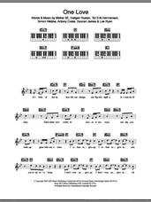 Cover icon of One Love sheet music for piano solo (chords, lyrics, melody) by Lee Ryan, Miscellaneous, Antony Costa, Duncan James, Hallgeir Rustan, Mikkel SE, Simon Webbe and Tor Erik Hermansen, intermediate piano (chords, lyrics, melody)