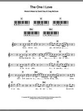 Cover icon of The One I Love sheet music for piano solo (chords, lyrics, melody) by David Gray and Craig McClune, intermediate piano (chords, lyrics, melody)