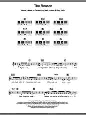 Cover icon of The Reason sheet music for piano solo (chords, lyrics, melody) by Celine Dion, Carole King, Greg Wells and Mark Hudson, intermediate piano (chords, lyrics, melody)