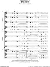 Cover icon of Ave Maria sheet music for choir (SSA: soprano, alto) by Pawel Lukaszewski, intermediate skill level