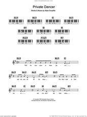 Cover icon of Private Dancer sheet music for piano solo (chords, lyrics, melody) by Tina Turner and Mark Knopfler, intermediate piano (chords, lyrics, melody)