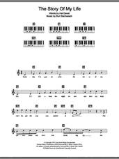 Cover icon of The Story Of My Life sheet music for piano solo (chords, lyrics, melody) by Burt Bacharach and Hal David, intermediate piano (chords, lyrics, melody)