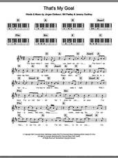 Cover icon of That's My Goal sheet music for piano solo (chords, lyrics, melody) by Shayne Ward, Bill Padley, Jem Godfrey and Jorgen Elofsson, intermediate piano (chords, lyrics, melody)
