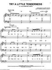 Cover icon of Try A Little Tenderness, (easy) sheet music for piano solo by Otis Redding, Harry Woods, Jimmy Campbell and Reg Connelly, easy skill level