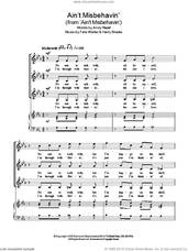 Cover icon of Ain't Misbehavin' sheet music for choir (SSA: soprano, alto) by Andy Razaf, Harry Brooks and Thomas Waller, intermediate skill level