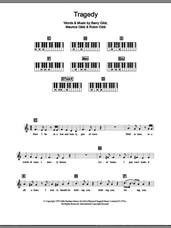 Cover icon of Tragedy sheet music for piano solo (chords, lyrics, melody) by Bee Gees, Barry Gibb, Maurice Gibb and Robin Gibb, intermediate piano (chords, lyrics, melody)