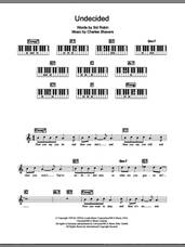 Cover icon of Undecided sheet music for piano solo (chords, lyrics, melody) by Ella Fitzgerald, Charles Shavers and Sid Robin, intermediate piano (chords, lyrics, melody)