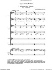 Cover icon of Two Lenten Motets sheet music for choir (SATB: soprano, alto, tenor, bass) by Pawel Lukaszewski, intermediate skill level