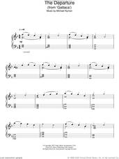 Cover icon of The Departure (from Gattaca) sheet music for piano solo by Michael Nyman, intermediate skill level