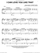 Cover icon of I Can Love You Like That, (intermediate) sheet music for piano solo by John Michael Montgomery, All-4-One, Jennifer Kimball, Maribeth Derry and Steve Diamond, wedding score, intermediate skill level