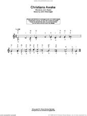 Cover icon of Christians Awake sheet music for guitar solo (chords) by John Byrom, Miscellaneous and John Wainwright, easy guitar (chords)