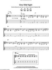 Cover icon of One Wild Night sheet music for guitar (tablature) by Bon Jovi, Desmond Child and Richie Sambora, intermediate skill level