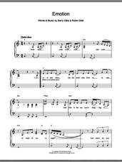 Cover icon of Emotion sheet music for piano solo by Destiny's Child, Barry Gibb and Robin Gibb, easy skill level