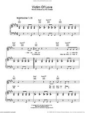 Cover icon of Victim Of Love sheet music for voice, piano or guitar by The Cars and Ric Ocasek, intermediate skill level