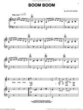 Cover icon of Boom Boom sheet music for voice, piano or guitar by John Lee Hooker, intermediate skill level