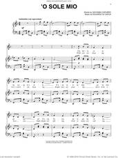 Cover icon of 'O Sole Mio sheet music for voice and piano by Giovanni Capurro, classical score, intermediate skill level
