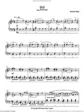 Cover icon of Bill sheet music for piano solo by Michael Nyman, intermediate skill level