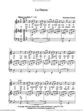 Cover icon of LaDanza sheet music for voice, piano or guitar by Gioacchino Rossini, classical score, intermediate skill level