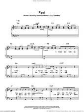 Cover icon of Feel sheet music for piano solo by Robbie Williams and Guy Chambers, easy skill level