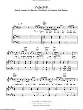 Cover icon of Violet Hill sheet music for voice, piano or guitar by Coldplay, Chris Martin, Guy Berryman, Jon Buckland and Will Champion, intermediate skill level