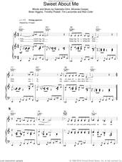 Cover icon of Sweet About Me sheet music for voice, piano or guitar by Gabriella Cilmi, Brian Higgins, Miranda Cooper, Nicholas Coler, Timothy Larcombe and Timothy Powell, intermediate skill level