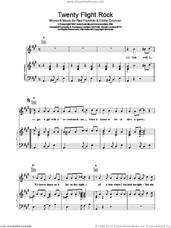 Cover icon of Twenty Flight Rock sheet music for piano solo by Eddie Cochran and Ned Fairchild, intermediate skill level