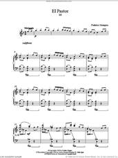 Cover icon of El Pastor III sheet music for piano solo by Federico Mompou, classical score, intermediate skill level