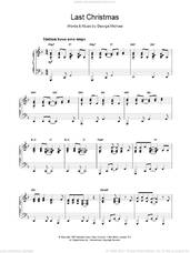 Cover icon of Last Christmas sheet music for voice, piano or guitar by George Michael and Wham!, intermediate skill level
