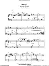 Cover icon of Always sheet music for piano solo by John Williams, intermediate skill level