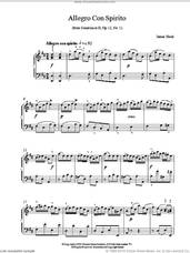 Cover icon of Allegro Con Spirito Op12 No1 sheet music for piano solo by James Hook, classical score, intermediate skill level