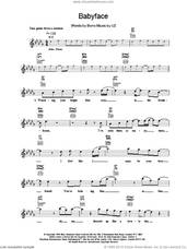 Cover icon of Babyface sheet music for voice and other instruments (fake book) by U2 and Bono, intermediate skill level
