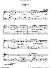 Cover icon of Allegretto sheet music for piano solo by Cesar Franck, classical score, intermediate skill level