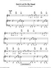 Cover icon of Got A Lot On My Head sheet music for voice, piano or guitar by The Cars and Ric Ocasek, intermediate skill level