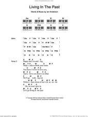 Cover icon of Living In The Past sheet music for piano solo (chords, lyrics, melody) by Jethro Tull and Ian Anderson, intermediate piano (chords, lyrics, melody)