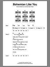 Cover icon of Bohemian Like You sheet music for piano solo (chords, lyrics, melody) by The Dandy Warhols and Courtney Taylor-Taylor, intermediate piano (chords, lyrics, melody)