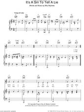 Cover icon of It's A Sin To Tell A Lie sheet music for voice, piano or guitar by Billy Mayhew, intermediate skill level