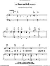 Cover icon of Let Bygones Be Bygones sheet music for voice, piano or guitar by Joseph Gilbert, intermediate skill level