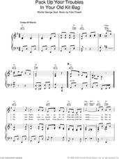 Cover icon of Pack Up Your Troubles (In Your Old Kit Bag) sheet music for voice, piano or guitar by Felix Powell and George Asef, intermediate skill level