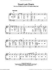 Cover icon of Good Luck Charm sheet music for piano solo by Elvis Presley, Aaron Schroeder and Wally Gold, intermediate skill level