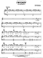 Cover icon of I'm Easy sheet music for voice, piano or guitar by Keith Carradine, intermediate skill level