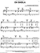 Cover icon of Oh Sheila sheet music for voice, piano or guitar by Ready For The World, Gerald Valentine, Gordon Strozier and Melvin Riley Jr., intermediate skill level