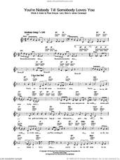 Cover icon of You're Nobody 'Til Somebody Loves You sheet music for voice and other instruments (fake book) by Jamie Cullum and Russ Morgan, intermediate skill level
