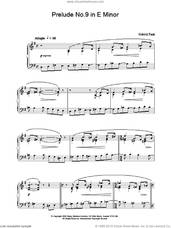 Cover icon of Prelude No.9 in E Minor sheet music for piano solo by Gabriel Faure, classical score, intermediate skill level