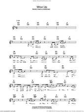 Cover icon of Wise Up sheet music for voice and other instruments (fake book) by Aimee Mann, intermediate skill level