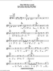 Cover icon of She Will Be Loved sheet music for voice and other instruments (fake book) by Maroon 5, Adam Levine and James Valentine, intermediate skill level