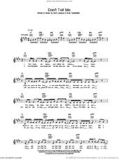 Cover icon of Don't Tell Me sheet music for voice and other instruments (fake book) by Avril Lavigne and Evan Taubenfeld, intermediate skill level