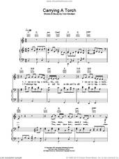 Cover icon of Carrying A Torch sheet music for voice, piano or guitar by Van Morrison, intermediate skill level